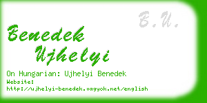 benedek ujhelyi business card